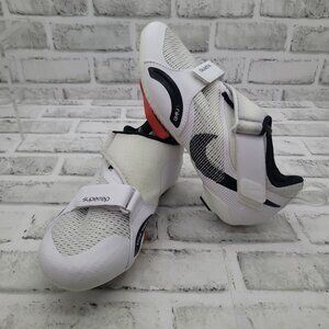 Nike Superrep Cycling Shoes White with Arc1 Cycling Cleats Red Women's Size 6.5